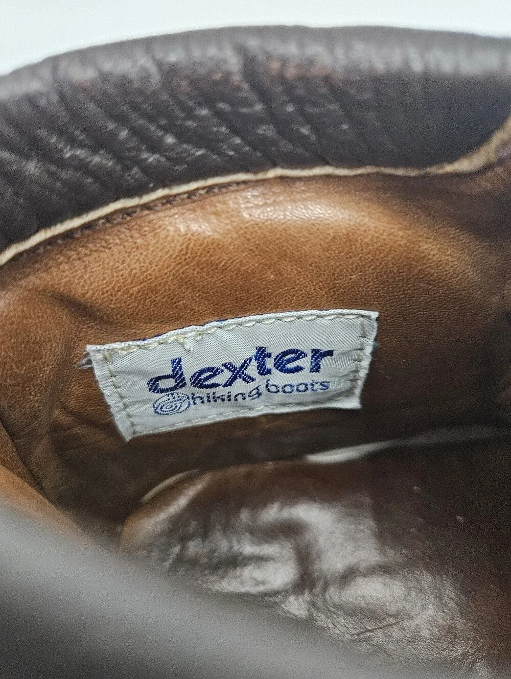 DEXTER VINTAGE MOUNTAINEER HIKING BOOTS LEATHER & SUEDE  women 6M Made in USA